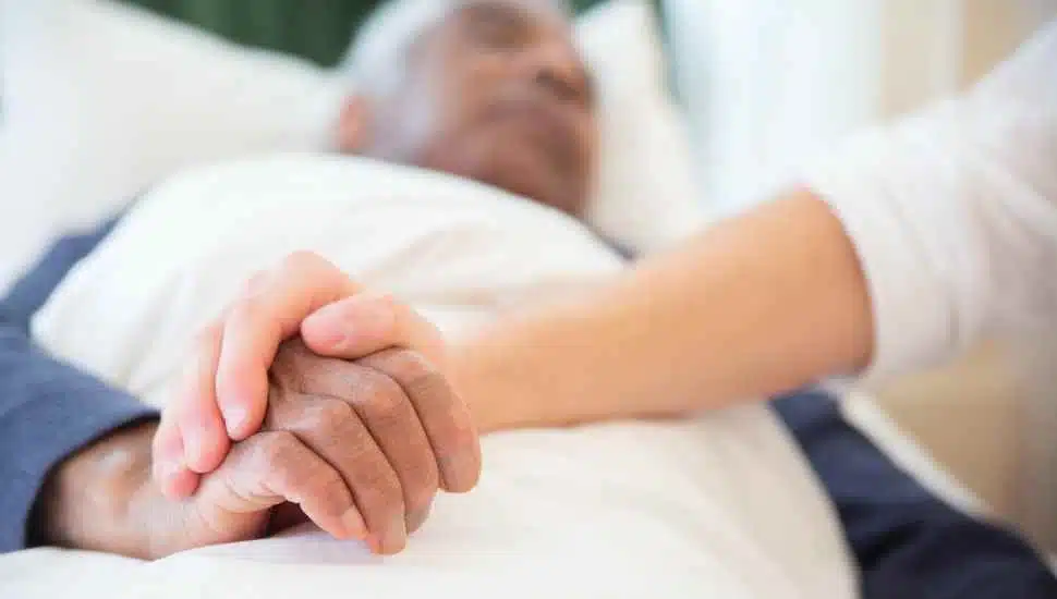 holding hands