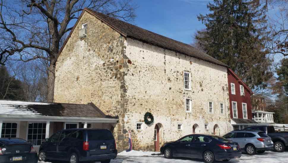 white barn