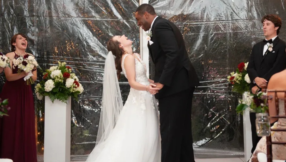 Kyra Hanlon and Sam Batiste wedding at Manor House