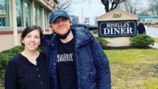 Actor Rupert Grint stopped into Minella's Diner in Wayne .