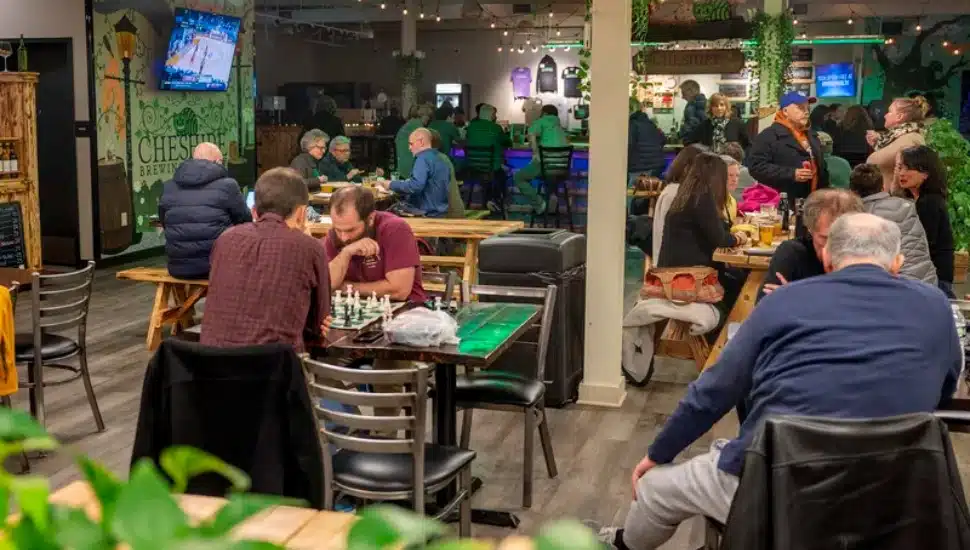 People at Creekside Market & Tap.