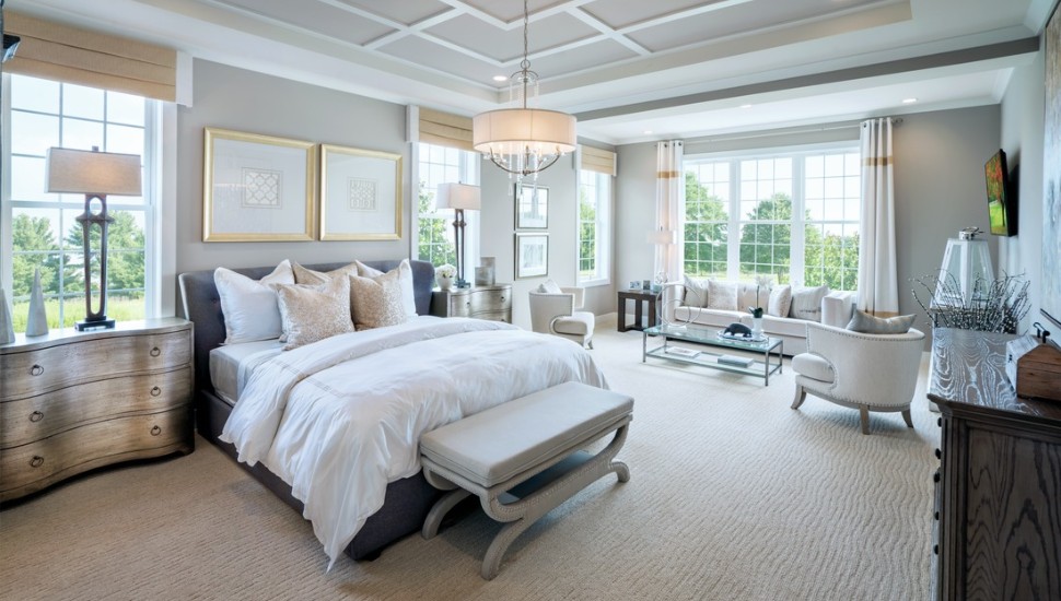 toll brothers bedroom in townhouse