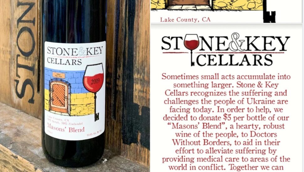 Wine Not War at stone and key cellars