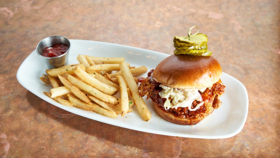 Rebel's Inferno Fried Chicken Sandwich