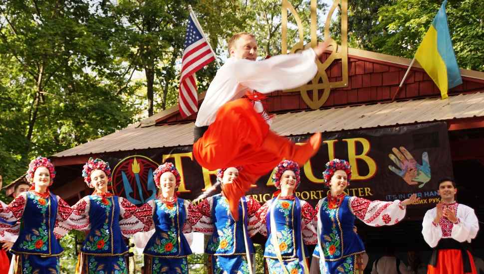 dancing man in the air