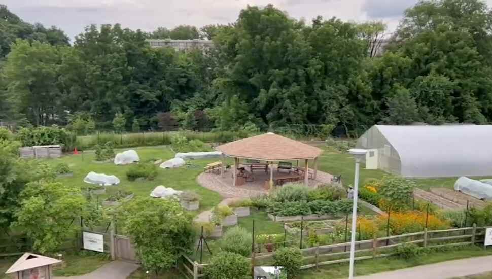 farm with gazebo