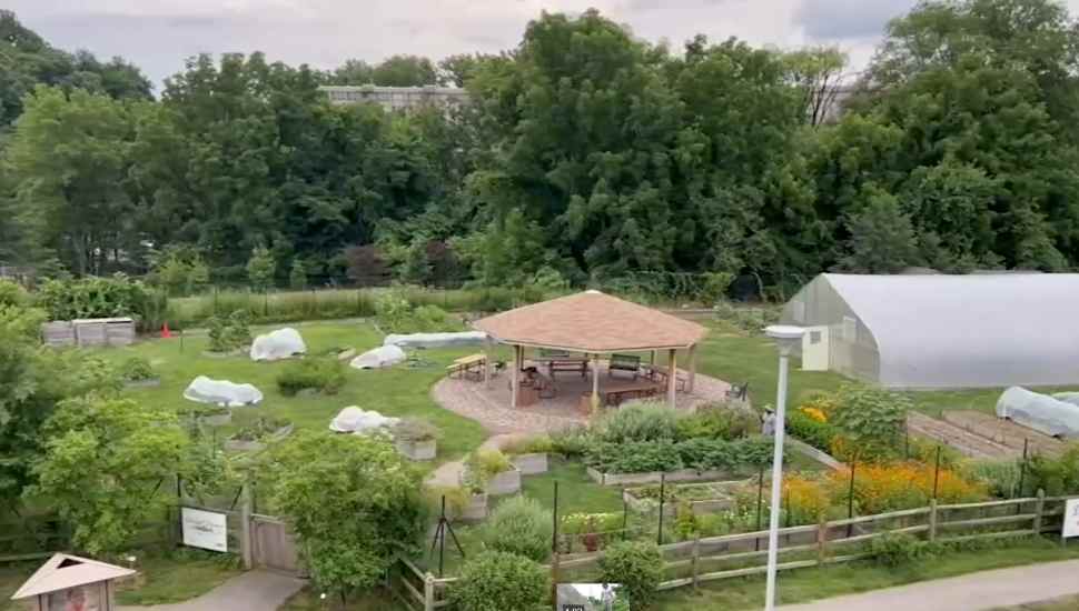 farm with gazebo