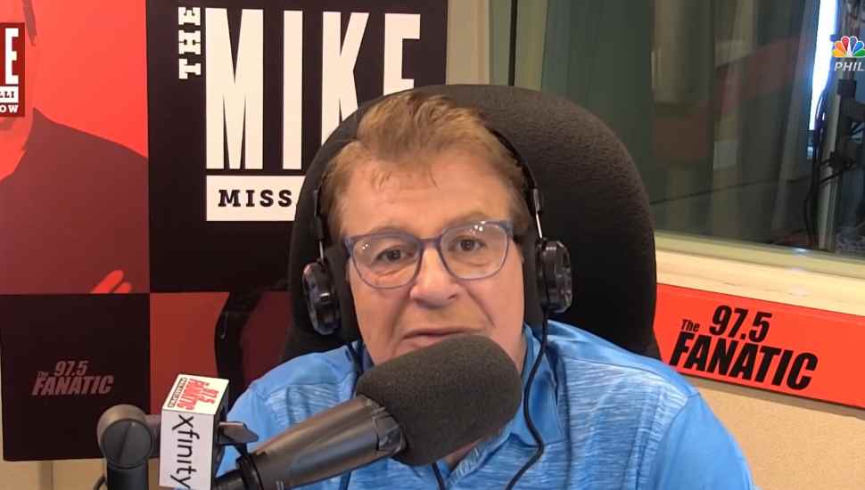 man in front of mic