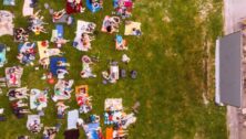 people enjoying outdoor movies