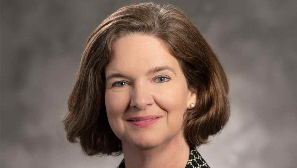 smiling woman with short hair