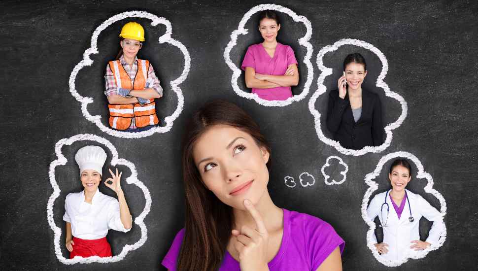 woman thinking careers