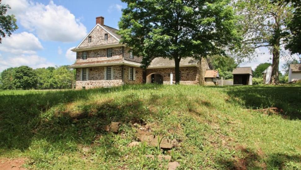 farmhouse on a hill