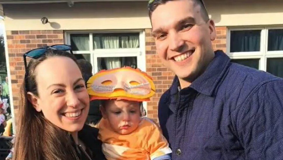 man woman baby