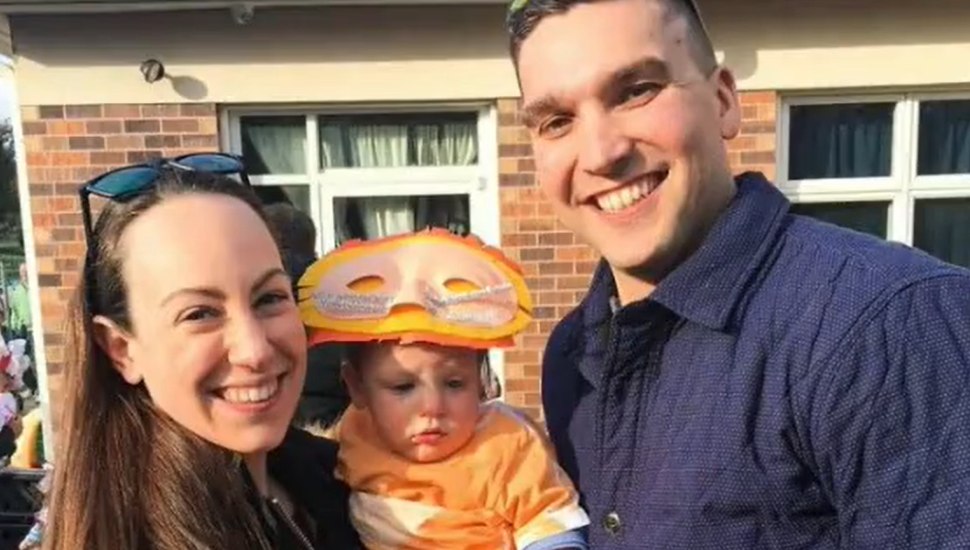 man woman baby