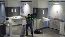 ZeroEyes' gun-detection software for surveillance cameras is demonstrated in a trial run with a replica gun.