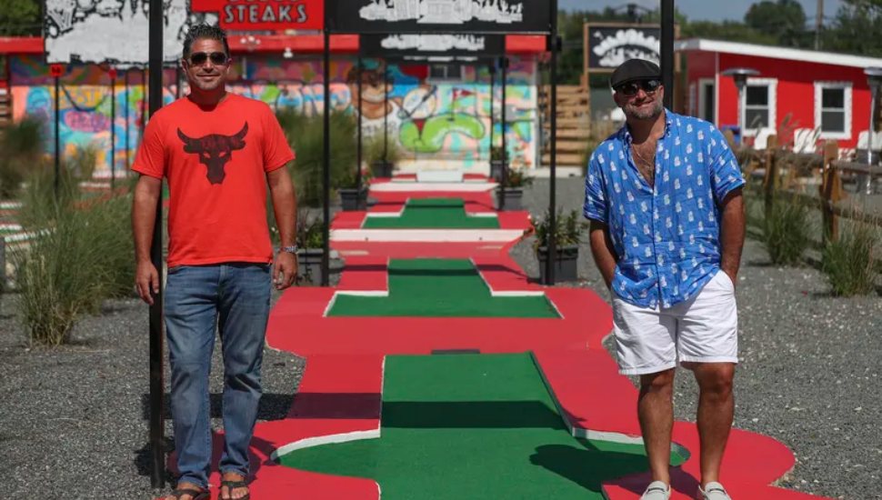 Co-owners John McKenzie, left, and Nick Reynolds, right, at Delcoland