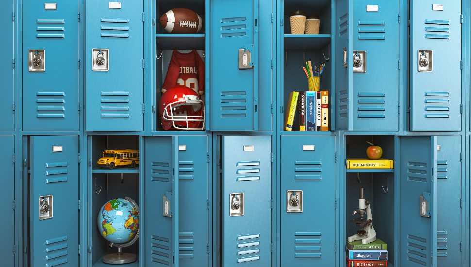blue lockers