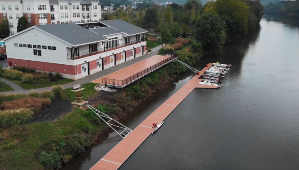 building on a river