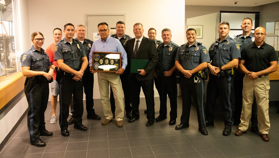 Montgomery Township Police Officer Joins His Former K-9 Partner in Retirement