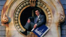 Hyman Myers in circular window