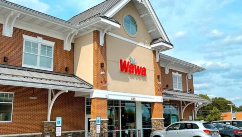 The outside of a Wawa convenience store