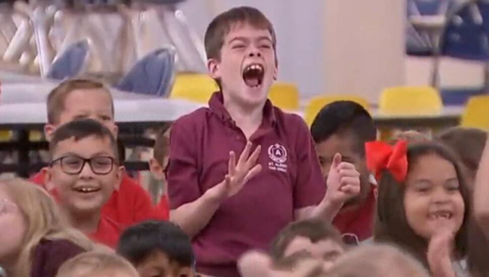 boy with open mouth
