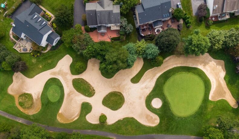 golf course from above