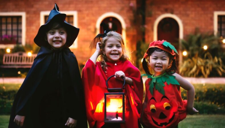 kids in costumes