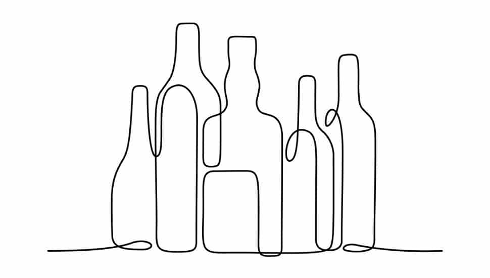 abstract bottles