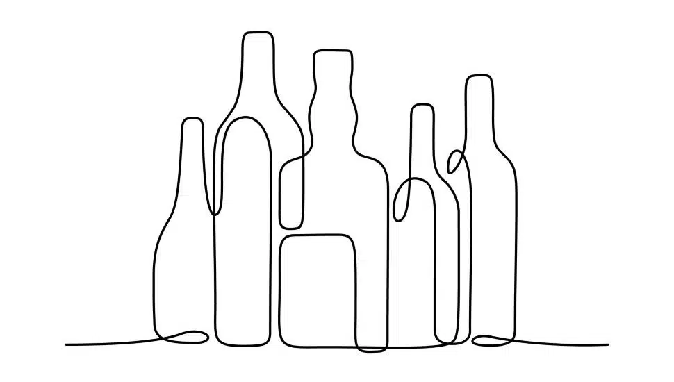 abstract bottles