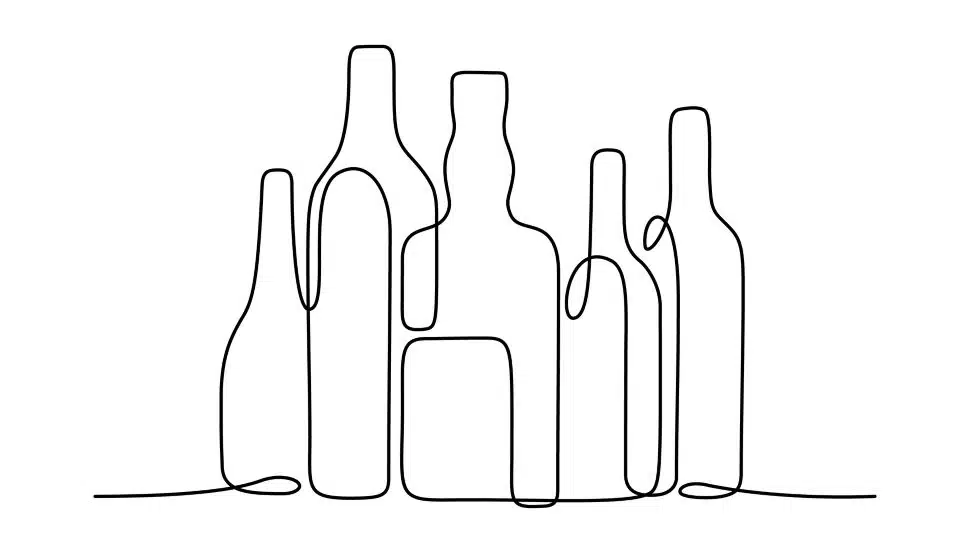 abstract bottles