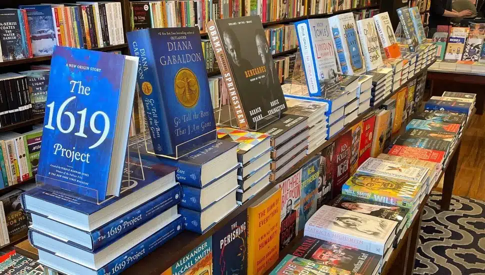 books on display