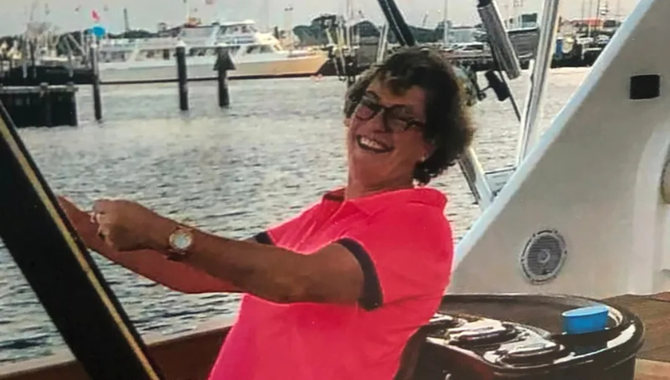 woman on a boat