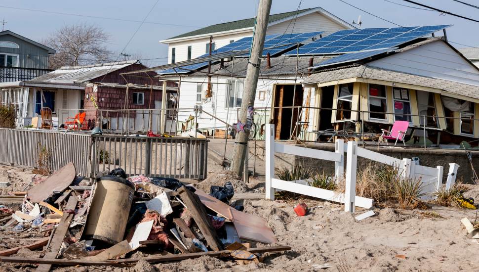 wrecked house
