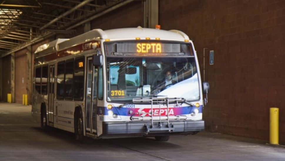 bus under an overpass