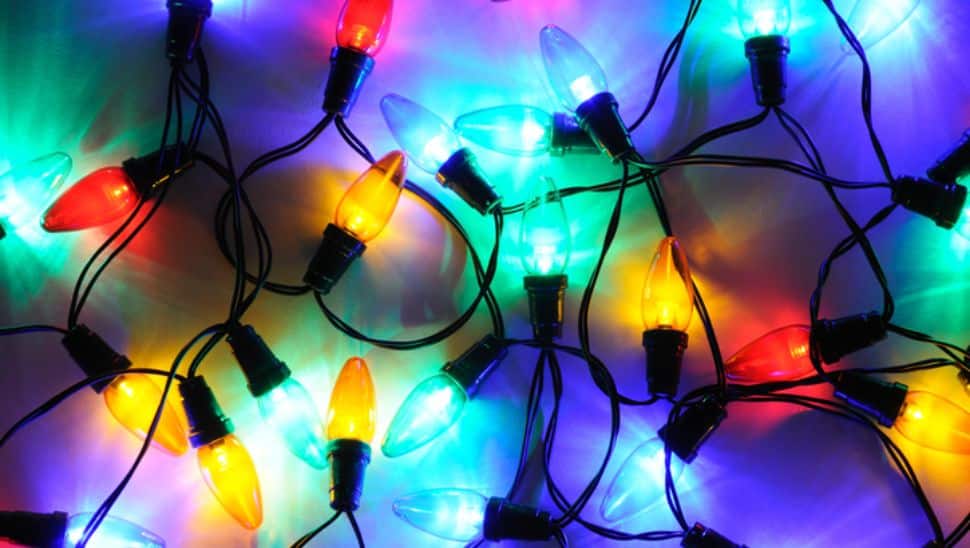 colored bulbs that contribute to stunning light displays