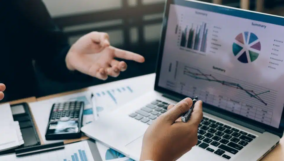 people discussing digital marketing results report