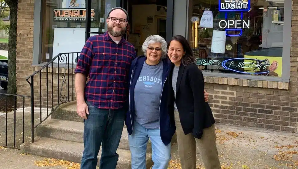 man and two women