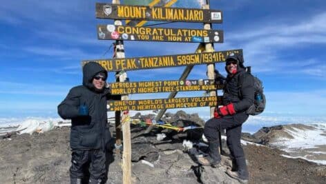 two men on kilimanjaro