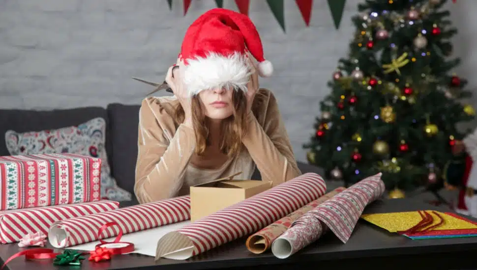 woman with stocking cap on