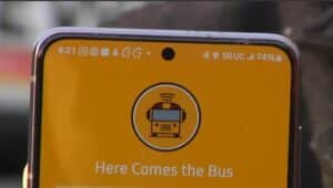 Here comes the bus app