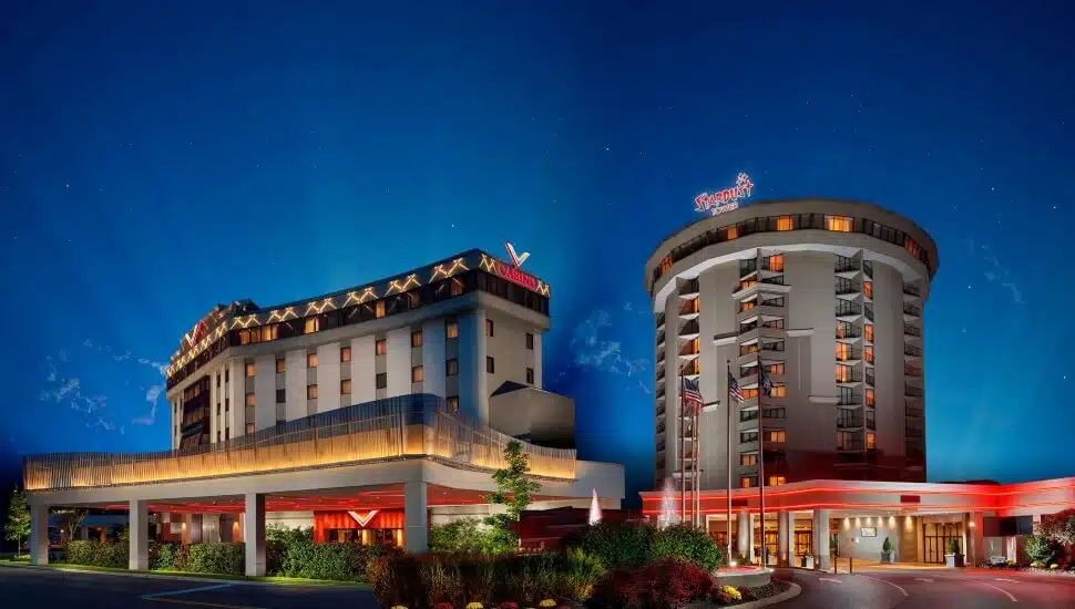 Valley Forge Casino Resort at dusk