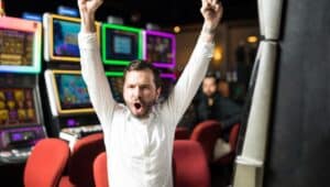 man celebrates 24-hour gaming in King of Prussia