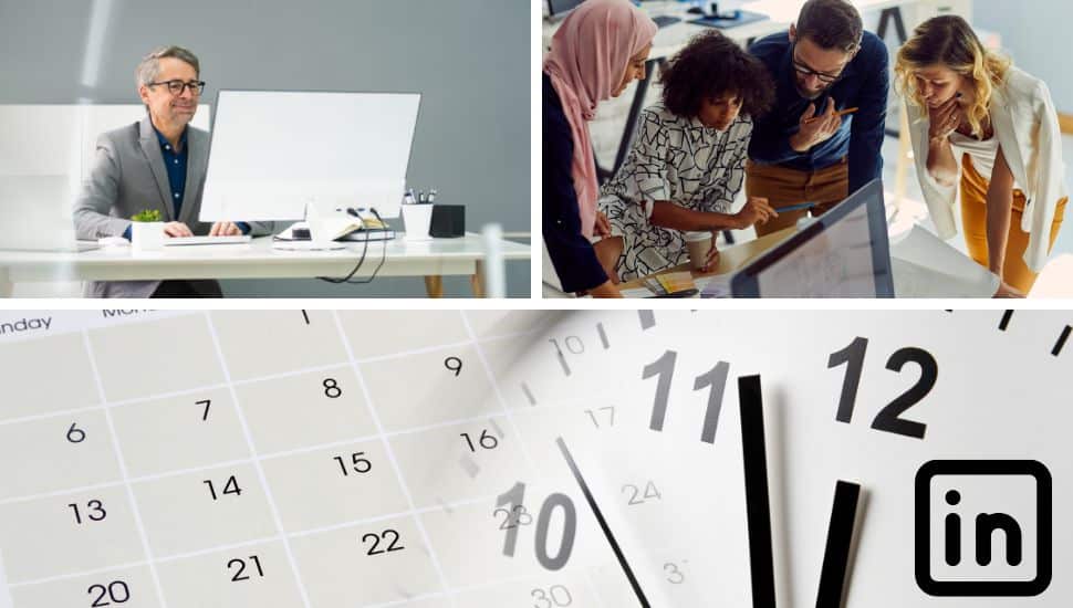 LinkedIn schedule