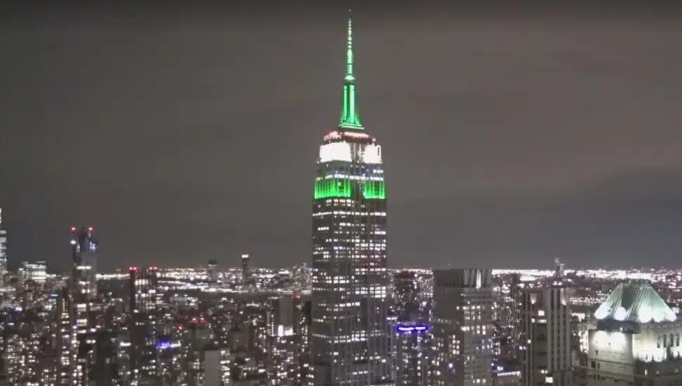 Empire State Building in Eagle Green