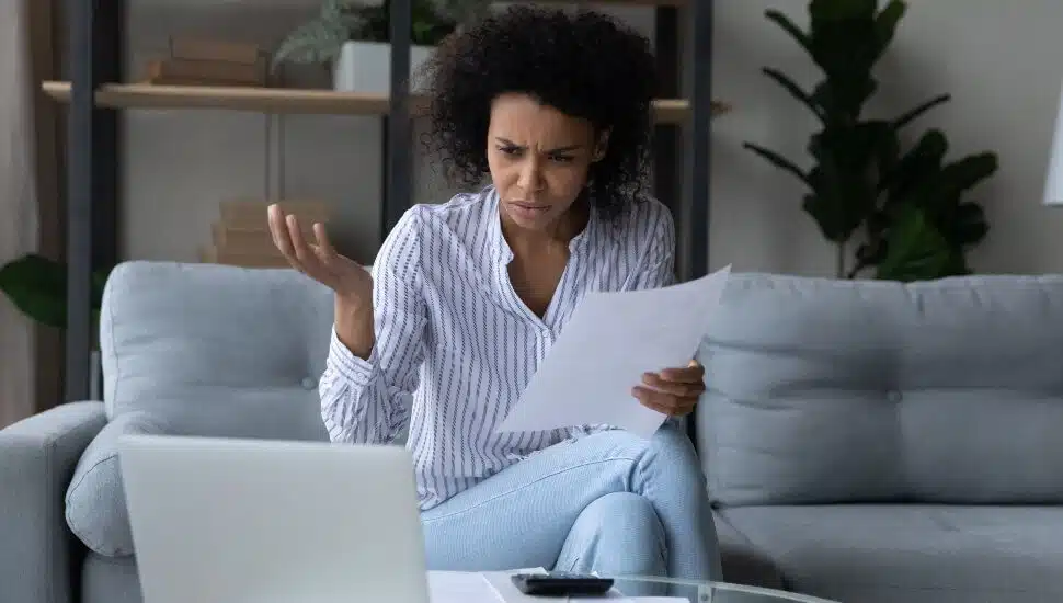 Frustrated woman