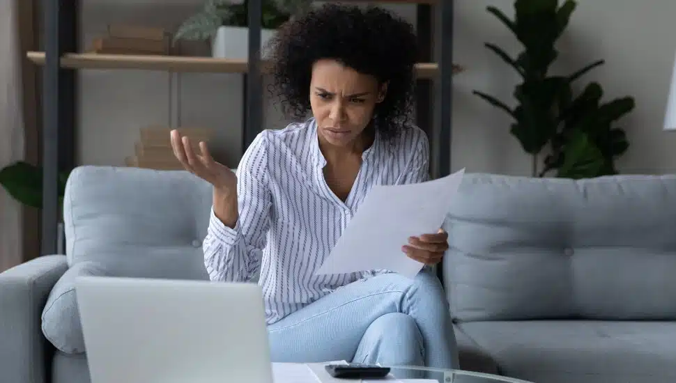 Frustrated woman