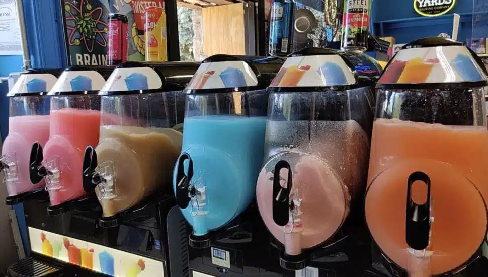 machines dispensing adult slushies