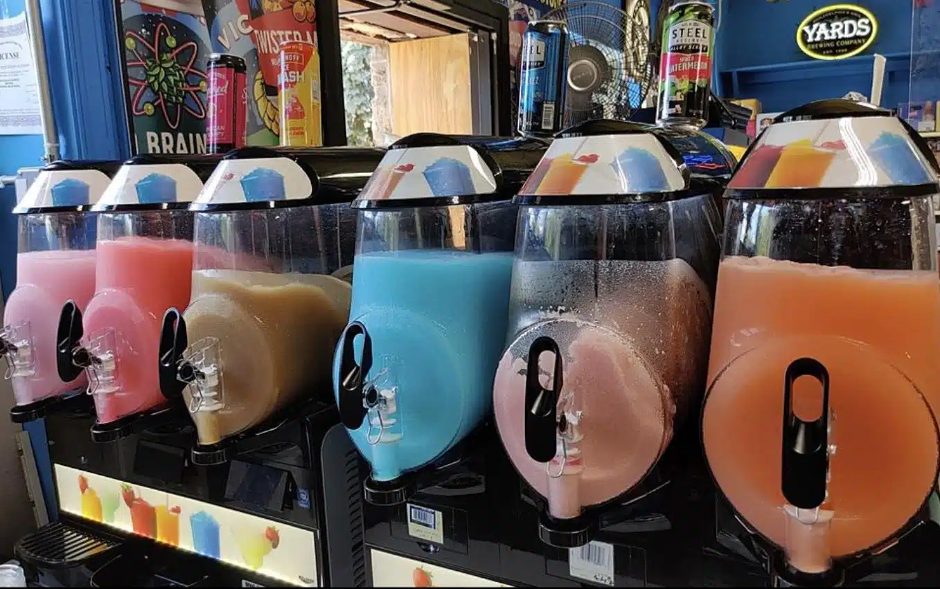 machines dispensing adult slushies