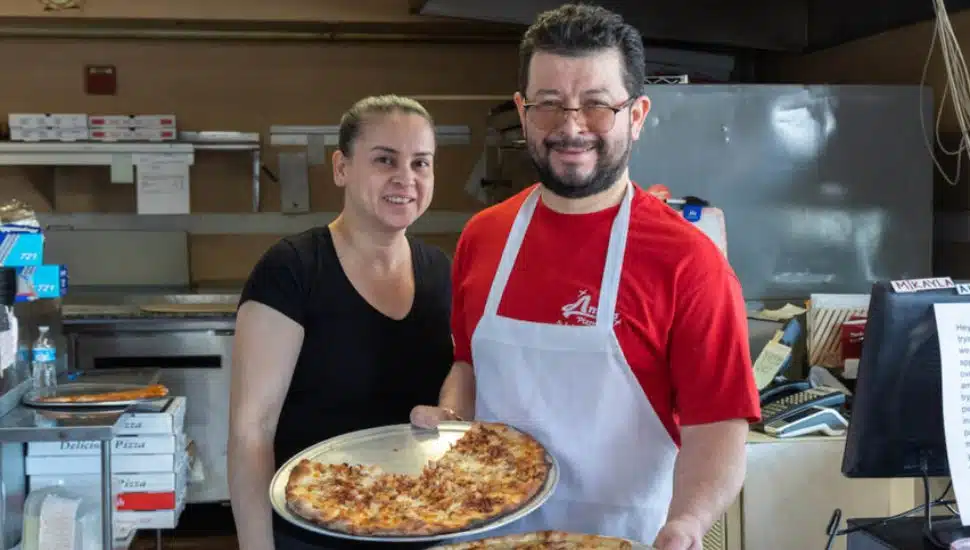 Amy's Pizzeria staff